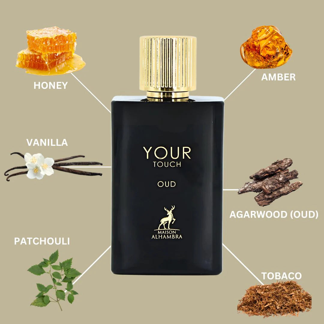 YOUR TOUCH OUD DE MAISON ALHAMBRA Eau de Parfum Pour Homme - 100ml