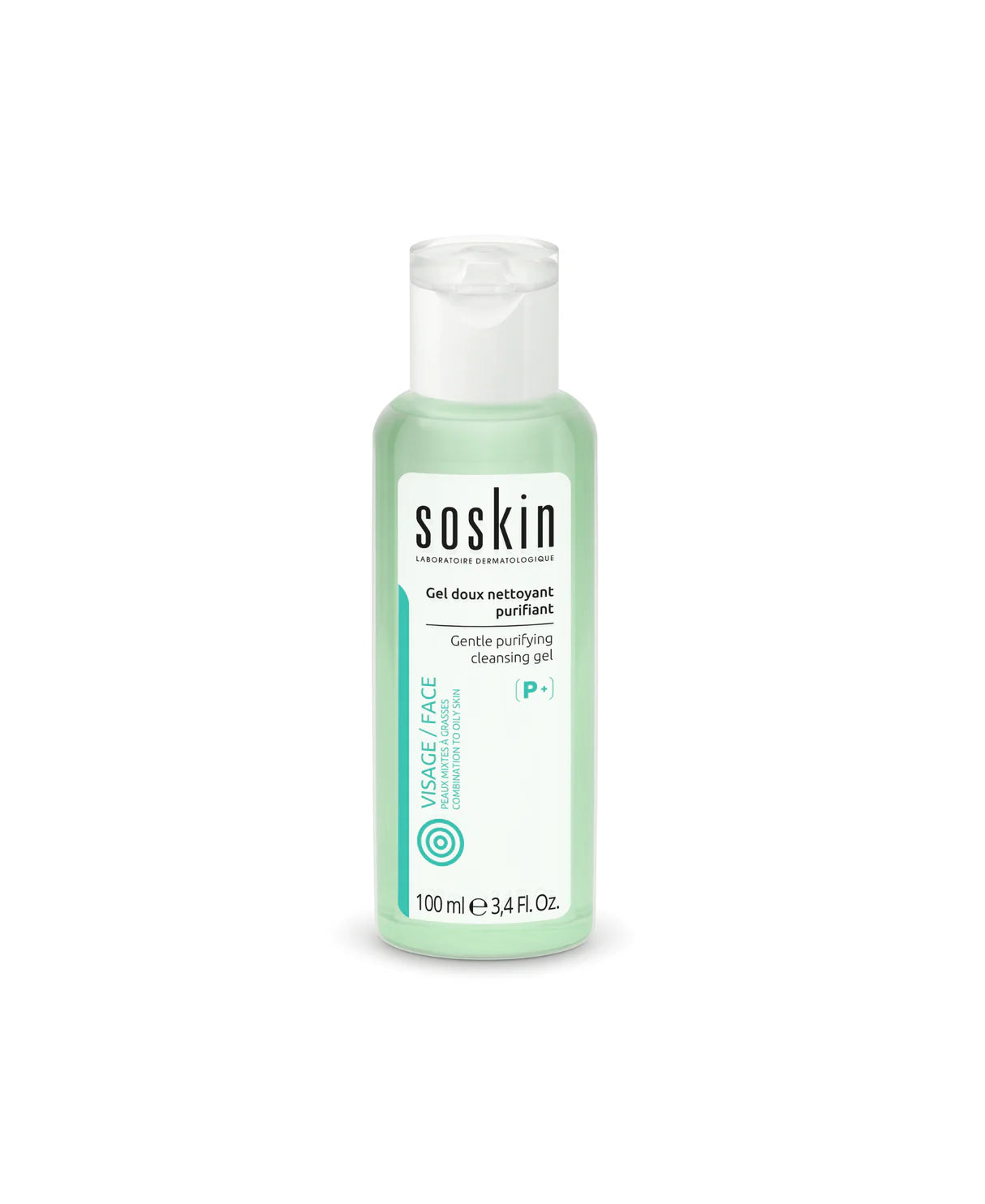 SOSKIN Gel doux nettoyant purifiant Gentle purifying Cleansing Gel 250ml