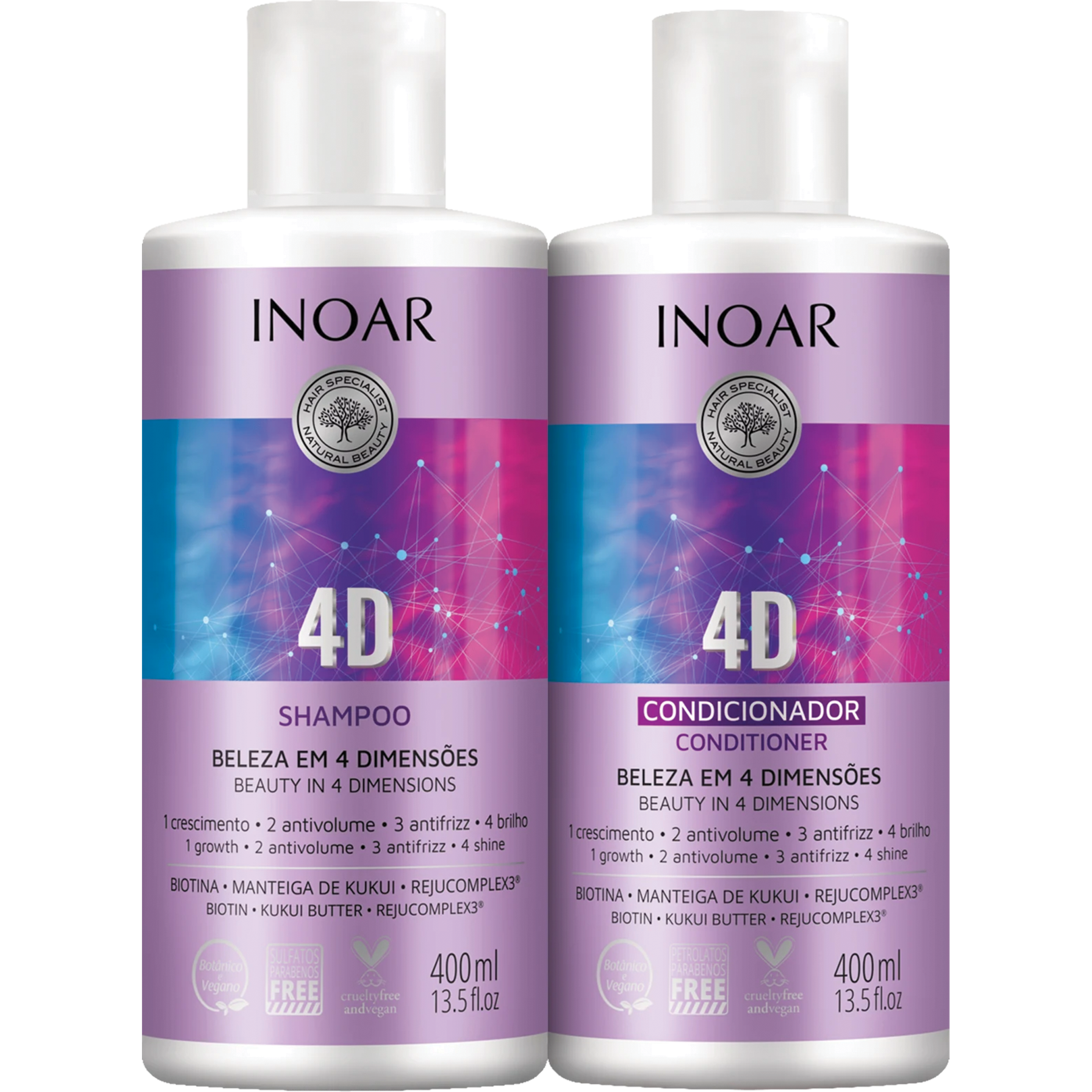 inoar 4d Shampoing & après-shampoing