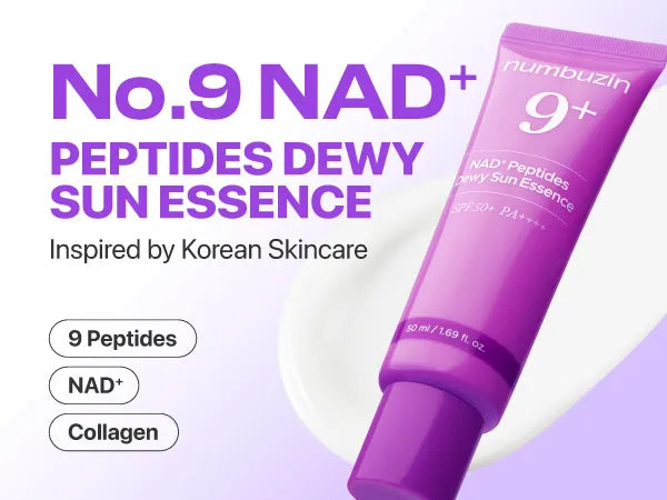 NUMBUZIN 9+ NAD+ PEPTIDES DEWY SUN ESSENCE SPF 50+ PA++++ ALL SKIN TYPES - 50 ML
