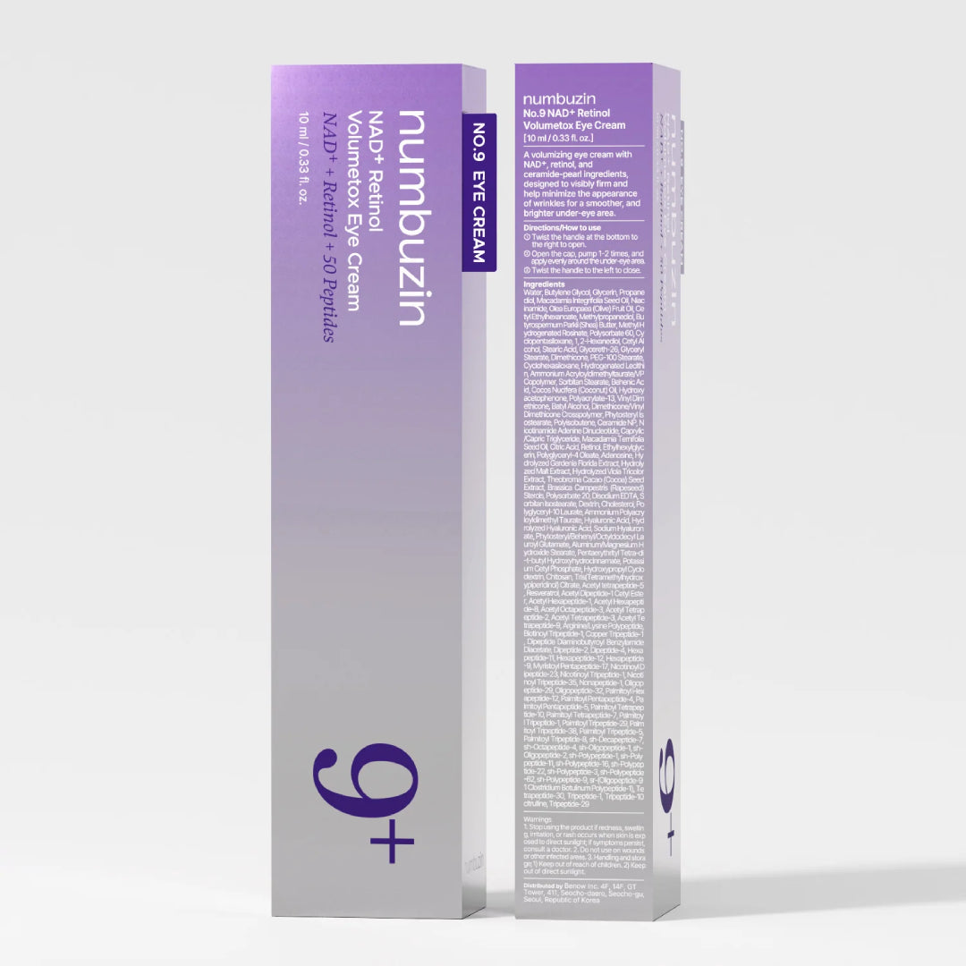 numbuzin- No.9 NAD+ Retinol Volumetox Eye Cream