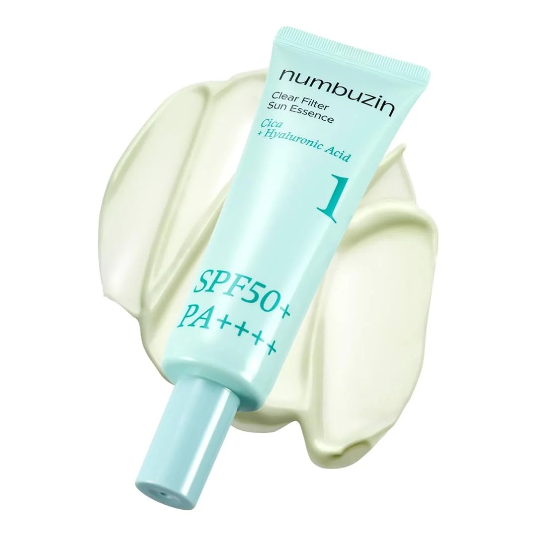 numbuzin Crème solaire hydratante – Clear Filter Sun Essence SPF 50+ PA++++ – 50 ml