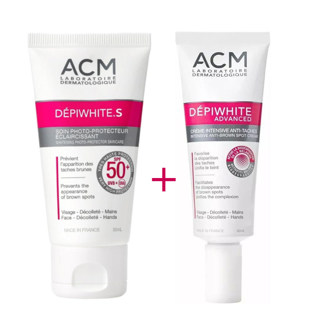 PACK ACM CRÈME DEPIWHITE ADVANCED DEPIGMENT + ÉCRAN DEPIWHITE S SPF 50+