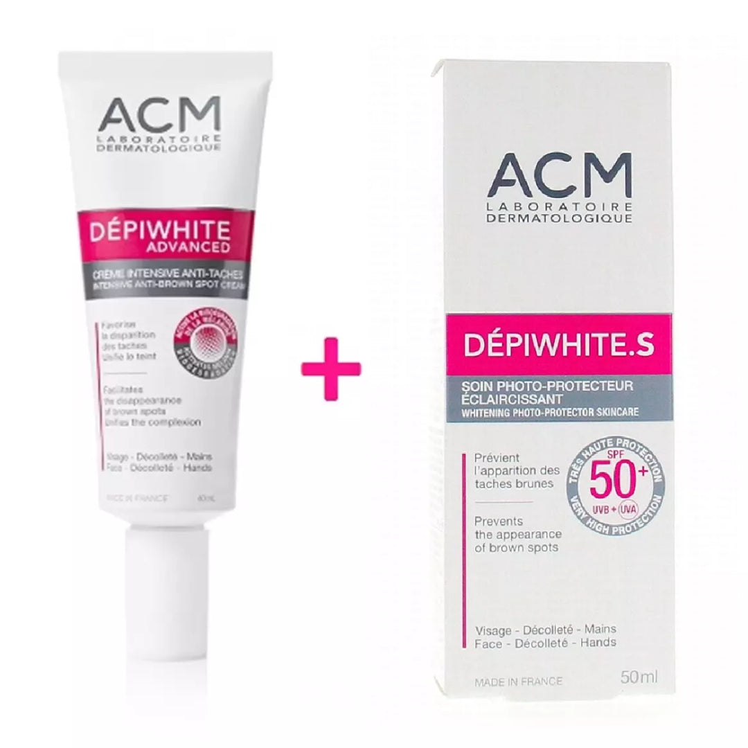 PACK ACM CRÈME DEPIWHITE ADVANCED DEPIGMENT + ÉCRAN DEPIWHITE S SPF 50+