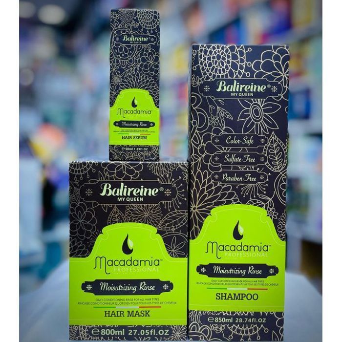 PACK Balireine MY QUEEN Macadamia ( Shampooing 850ml+ Masque 800ml+Sérum 50ml )