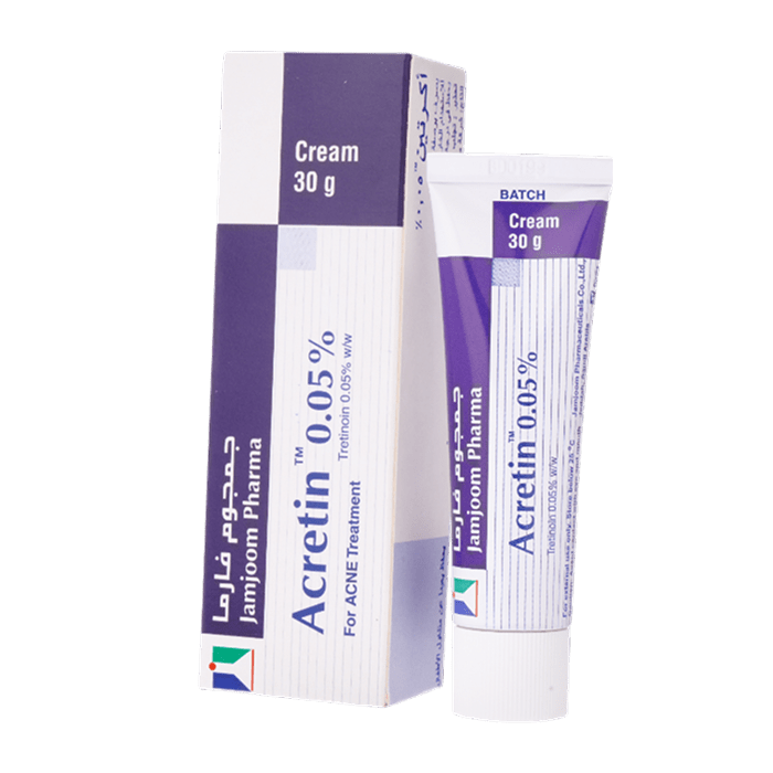 Acretin 0.05% Cream for Acné (Tretinoin) 30g